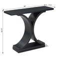 thumbnail image 5 of Pemberly Row Modern Console Table in Black Wood Finish, 5 of 5