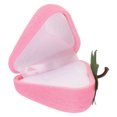 thumbnail image 1 of Unique Bargains Strawberry Ring Box Romantic Engagement Ring Box Jewellery Storage Pink, 1 of 7