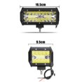 thumbnail image 3 of MesaSe 7Inch 1PCS 400W Spot & Flood Combo Bar Driving Waterproof Led Work Light Triple Rows Off-Road Truck Car ATV SUV Cabin Boat, 3 of 10