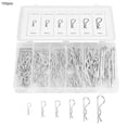 thumbnail image 2 of Kit d'Assortiment de Goupilles de Cotter, 150 Pcs Goupilles de Tracteur Goupilles de Cotter en Acier Haute Résistance Type R, 2 of 7