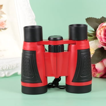 Toy Binocular 1Pc 6x30 Binocular for Kids Dual-tube Telescope for Children (Red)