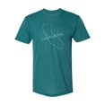 thumbnail image 1 of Gravity Trading Mens California State USA-Made Triblend Tee - Evergreen - Medium, 1 of 1