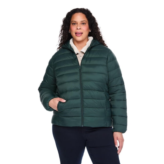George Women's Plus Packable Puffer Jacket