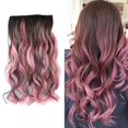 thumbnail image 2 of Mèches de Couleur, Extensions de Cheveux à Cinq Pinces, Pièce de Perruque Bouclée, Rideau pour Cheveux, 2 of 5