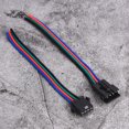 thumbnail image 2 of ANGGREK LED Strip Light,50 Pairs Connector Cable Male And Female 4 Pin Tinned Copper Core For LED Strip Light 10cm Length,Lighting Parts, 2 of 8