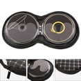 thumbnail image 5 of BUYISI Portable Round Zippered Car/Home 20 Cd Dvd Vcd Disc Holder Wallet Storage Bag White, 5 of 5