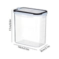 thumbnail image 3 of EGNMCR Storage Bins, Storage Containers Clear Airtight Food Storage Container With Lids Plastic Dry Food Canisters For Kitchen Pantry Organization And Storage Dishwasher Safe Storage Container, 3 of 6