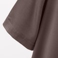 thumbnail image 3 of LOVZFMLL Hauts d'Été pour Femmes Chemise Décontractée Fine Douce et Basique Longueur Moyenne Manches Courtes Col Rond, 3 of 4