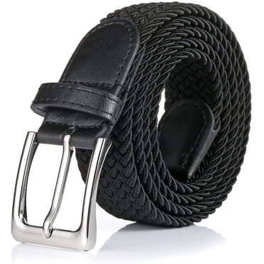 Ceinture Tressée Élastique, Ceinture Tissée Extensible pour Hommes et Femmes, Coffret Cadeau