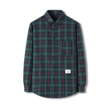 Gift For Men Men's All Cotton Flannel Shirt, Long Sleeve Casual Button Up Plaid Shirt, Brushed Soft Outdoor Shirts Keep Warm Outdoor Winter Coat,Mens Clothing,Men Shirts Clearance