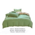 thumbnail image 3 of Bedding Duvet Cover Sets,4pc Bedding Duvet Cover Sets,Comfy Simple Style Soft Breathable Textured Durable Linen Feel Bedding for All Seasons Queen Size,Solid Bed Sheet Duvet Cover and Pillowcases, 3 of 9