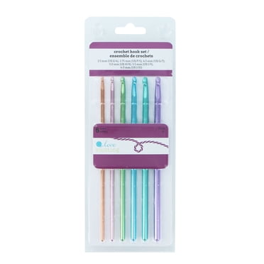 LOVE KNITTING Crochet Hook Set - 6 pcs, 3.5-6 mm (0.24 in), 15 cm (5.9 in) Aluminium
