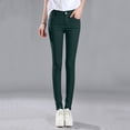 thumbnail image 4 of Kcodviy Women High Rise Jean Summer Pants for Women Casual Wide Leg Classic Solid Color Ankle Womens Pants Rompers for Summer Casual Jeans Casual Regular Tight Fitting Jeans, 4 of 8