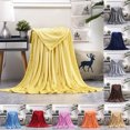 thumbnail image 1 of Dvkptbk 100X120cm Super Soft Warm Solid Warm Fleece Blanket Throw Rug Sofa Bedding, 1 of 3