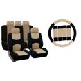 thumbnail image 1 of FH Group Car Seat Covers Full Set Cloth - Universal Fit, Automotive Seat Covers, Airbag Compatible, Solid Bench Rear Seat, Washable Car Seat Cover for SUV, Sedan, Van, 1 of 9
