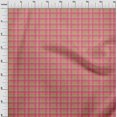 thumbnail image 3 of oneOone Viscose Chiffon Light Brown Fabric Madras Check Craft Projects Decor Fabric Printed By The Yard 42 Inch Wide, 3 of 4