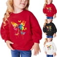thumbnail image 5 of Zwiiyzr 2025 Chandail Molletonné à Col Rond pour Tout-Petits Enfants Bébés Garçons Filles, Haut Uni, Vêtements d'Automne Hiver 2-10 Ans Noir, 5 of 5