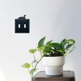 thumbnail image 2 of Village Wrought Iron ESS-116 Loon Switch Cover Double - Black, 2 of 3