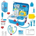 thumbnail image 1 of Jindong Ensemble de Jouets Kit Docteur 17 Pcs Jeu Médical Jeu de Rôle pour Enfants Cadeau Éducation, 1 of 9