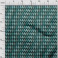 thumbnail image 3 of oneOone Silk Tabby Turquoise Green Fabric Geometric Sewing Material Print Fabric By The Yard 42 Inch Wide, 3 of 5