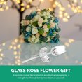 thumbnail image 4 of Weiweiguan Glass Flowers Crystal Rose Glass Roses with Stems Crystal Figurines Collectibles, 4 of 6