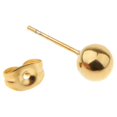 thumbnail image 4 of lionlar 2X 5 Pairs Assorted Ball 2mm-6mm Disc Ball Stainless Steel Earring Studs Gold 2 Pcs, 4 of 7