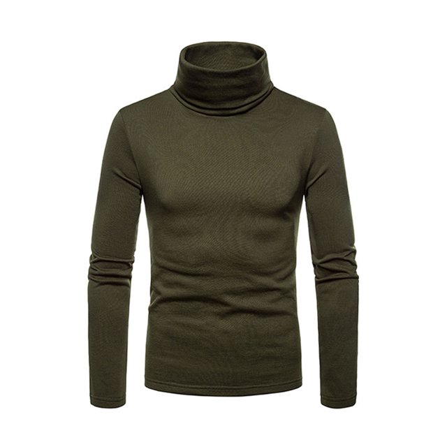 FOCUSNORM T-shirt à Manches Longues en Maille Homme Casual Party Pull