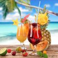thumbnail image 4 of TIMIFIS Straws Home Essentials 800 Pieces Plastic Drinking Straws 8 Inches Long Multi-Colored Striped Bedable, 4 of 7