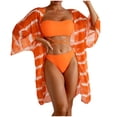 thumbnail image 1 of Birdeem Womens Sexy High Breast Contrast Solid Bikini Set Swimsuit Sets, 1 of 8
