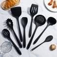 thumbnail image 1 of Nylon Kitchen Utensil Set Nonstick Safe Spoon Spatula Turner | Heat Resistant Cooking Tools for Stirring Flipping Serving | Soft Grip Handle Kitchen Gadgets for Nonstick Pots Pans Cookware, 1 of 6