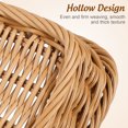 thumbnail image 2 of 1Pc Woven Fruit Basket Simple Bread Storage Basket Vegetable Basket Light Brown, 2 of 9