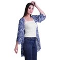 thumbnail image 3 of Moomaya Printed Georgette Beach Clothes For Women Short Shrug Cover Up Cardigan, 3 of 5
