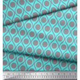 thumbnail image 2 of Soimoi Poly Crepe Fabric Dot & Ogee Damask Decor Fabric Printed Yard 52 Inch Wide, 2 of 3