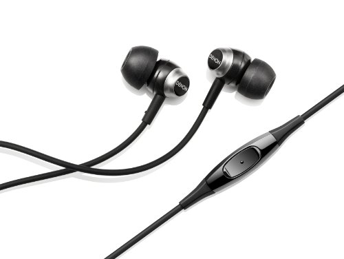 Denon AH-c50MABK In-Ear Headphones with Smartphone Remote, Black