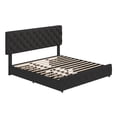 thumbnail image 3 of CazToi Queen Size Storage Bed 4 Drawers Adjustable Headboard 1000LB Capacity PU Leather Bed Frame, 3 of 8