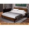 thumbnail image 2 of Acacia Aurora Bed Frame with Headboard Solid Wood Platform Bed, Queen Size Bed Frame, Unique Design Contemporary Signature Wood Bed Compatible with All Mattresses, Non-Slip and Noise-Free, Chocolate, 2 of 5