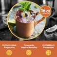 thumbnail image 3 of Moscow Mule Copper Mug by - Authentic Mugs Unlined 16 oz Orange, 3 of 4