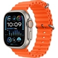 thumbnail image 1 of Apple Watch Ultra 2nd Gen GPS + Cellular 49mm Smart Watch Titanium Case with Orange Ocean Band (One Size) | Certified Refurbished Grade A, 1 of 4