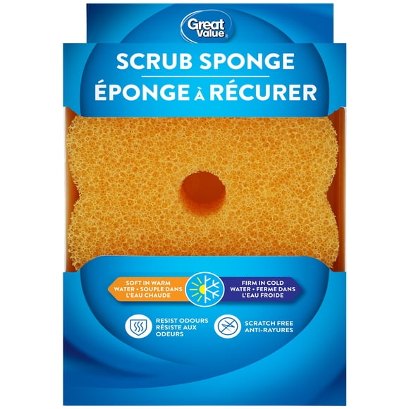 Great Value Scrub Sponge, 1 Piece