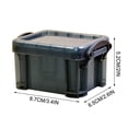 thumbnail image 3 of Candy Color Mini Storage Box with Lock - 0.14L Transparent Acrylic Jewelry Organizer, Portable Small Glove Box for Cosmetics & Office Supplies, 3 of 5