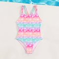 thumbnail image 1 of Girls Swimsuit 1 Piece Swimming Bathing Suit Quick Dry Ruffle Girls Bathing Suits 10-11 Years, 1 of 7