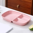 thumbnail image 4 of YIMWNYI Rectangular Compartment Tray, Party Tray, 3-Compartment Dinnerware, Easy to Clean Plastic Organizer, Thick Bottom Design, Multifunctional Tableware for Parties and Picnics, 4 of 6