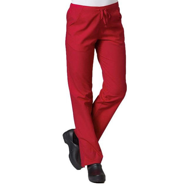 Red Panda Pantalon d'Uniforme à Jambe Droite à Demi-Cordon pour Femmes