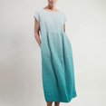thumbnail image 1 of TopLLC Robe Sans Manches à Col Rond Robe Maxi Sans Manches pour Femmes avec Poches en Lin Ample et Bouffante Caftan Longue Robe Femme Robe en Liquidation, 1 of 5