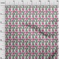 thumbnail image 3 of oneOone Velvet White Fabric Florals Sewing Craft Projects Fabric Prints By Yard 58 Inch Wide, 3 of 4