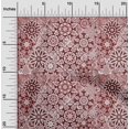 thumbnail image 2 of oneOone Rayon Maroon Fabric Moroccan Mosaic Floral Craft Projects Decor Fabric Printed By The Yard 56 Inch Wide, 2 of 4