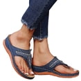 thumbnail image 4 of LSLJS Pantoufles pour Femmes, Sandales Pantoufles à Talon Compensé d'Été pour Dames Flip-Flops, Chaussures Décontractées Flip Flops pour Femmes, 4 of 8