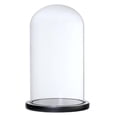 thumbnail image 1 of simhoa Cloche en Verre Transparent pour Plantes et Contenant, Couvercle d'Exposition en Dôme avec Base, Noir F, 1 of 5