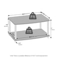 thumbnail image 3 of Furinno Turn-N-Tube 2-Tier Multipurpose Printer Stand Display & Storage Shelf, White Oak, Stainless Steel Tubes, 3 of 6