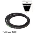 thumbnail image 2 of Unique Bargains 1200mm Inner Girth Cogged V Belts Rubber Drive Belt, 10mm Width, 2 of 6
